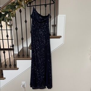Hello Molly Midnight Sequin Maxi Dress